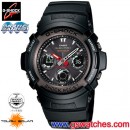 已完售,CASIO AWG-101-1AJF(公司貨,保固1年):::太陽能電波時計G-SHOCK 數字+指針 雙顯<5局電波接收>