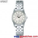 已完售,SEIKO STPR031J(公司貨,保固2年):::SPIRIT V111太陽能RIKI WATANABE對錶系列(LADY'S),V111-0BK0S,STPR031