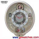 已完售,SEIKO QXM221S(公司貨,保固1年):::SEIKO Doll Hi-Fi音樂掛鐘