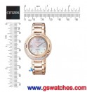 客訂商品,CITIZEN EX1122-58D(公司貨,保固2年):::日本製CITIZEN L光動能系列,藍寶石鏡面,19顆鑽,白蝶貝面板,刷卡或3期零利率,EX112258D
