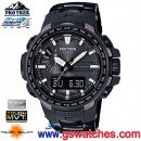 客訂商品,CASIO PRW-6100YT-1DR(公司貨,保固1年):::PRO TREK太陽能電波專業登山錶<6局電波接收>,鈦金屬,刷卡或3期零利率,PRW6100YT