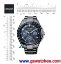 已完售,CITIZEN CC9017-59L(公司貨,保固2年):Satellite光動能衛星對時,鈦金屬,碼錶,鬧鈴,萬年曆,兩地時間,附鱷魚皮錶帶,防磁,藍寶石,DLC,刷卡或3期