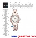 客訂商品,CITIZEN EC1144-51W(公司貨,保固2年):xC Eco-Drive光動能全球電波時計,萬年曆,鈦金屬,藍寶石,櫻花粉紅,美國,歐洲,日本2局,中國,hebe代言