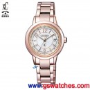 CITIZEN EC1144-51C(公司貨,保固2年):::xC Eco-Drive光動能全球電波時計,萬年曆,鈦金屬,藍寶石,櫻花粉紅,美國,歐洲,日本2局,中國,hebe代言