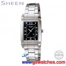 客訂商品,CASIO SHN-4016D-1A(公司貨,保固1年):::Sheen,時尚女錶,施華洛世奇水晶,刷卡不加價或3期零利率,SHN4016D