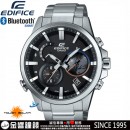 已完售,CASIO EQB-600D-1ADR(公司貨,保固1年):::EDIFICE太陽能,Bluetooth smart,智慧藍牙指針錶款,EQB600D