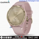 【金響鐘錶】預購,GARMIN vivomove-3s-champagne-rose沁甜糖瓷金(公司貨,保固1年):::指針智慧腕錶,多種運動模式,全天候健康監測,vivomove3s