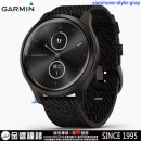 【金響鐘錶】預購,GARMIN vivomove-style-gray碳焙極酷黑(公司貨,保固1年):::指針智慧腕錶,行動支付,多種運動模式,全天候健康監測,vivomovestyle