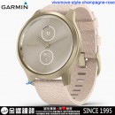 【金響鐘錶】預購,GARMIN vivomove-style-champagne-rose櫻粉鉑砂金(公司貨,保固1年):::指針智慧腕錶,行動支付,多種運動模式,全天候健康監測,vivomovest