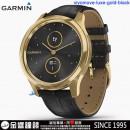【金響鐘錶】預購,GARMIN vivomove-luxe-gold-black星夜金燦黑(公司貨,保固1年):::指針智慧腕錶,行動支付,多種運動模式,全天候健康監測,vivomoveluxe