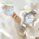 【金響鐘錶】現貨,CITIZEN EM1063-89D(公司貨,保固2年):::CITIZEN L幸福鈴蘭,光動能,藍寶石鏡面,5顆鑽石,白蝶貝錶盤,時尚女錶,E031機芯,EM106389D